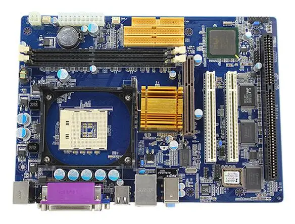

845GV with 1 * ISA slot + 1 * COM ( driver CD included) motherboard for 478PIN 845 Well Tested Working NEW