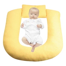 Прямая Детские подушки для мам для беременных Детские u-образные грудные вскармливания подушка для младенцев обнимашка Хлопок Кормление талии подушка