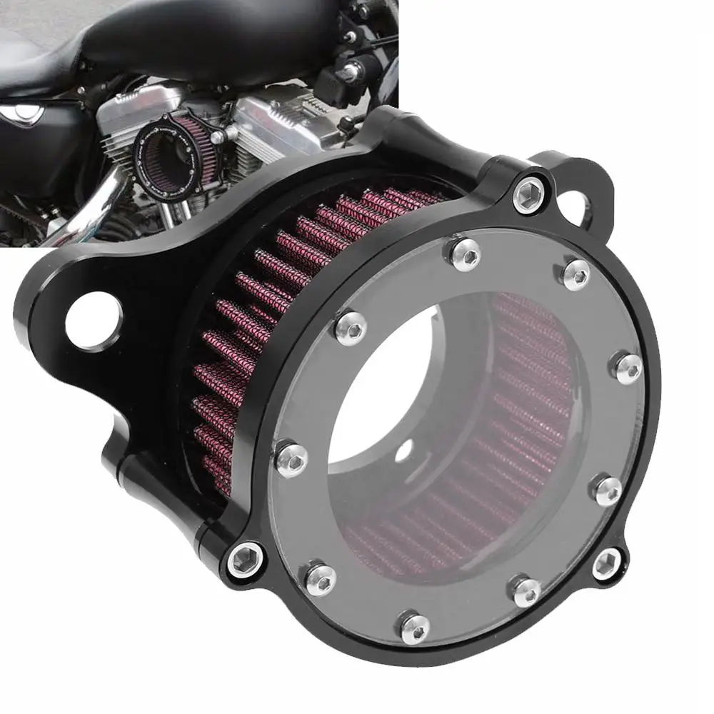 Motorcycle Air Filter CNC Intake Air Cleaner System Kit Motor Bike For Harley Sportster XL 883 XL1200 1992-2016