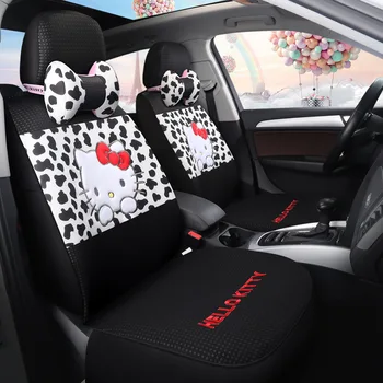

Fashion Cute Hello Kitty Car Accessories Decoracion Para Coches Asientos Car Seat Cover Car Seat Back Protector
