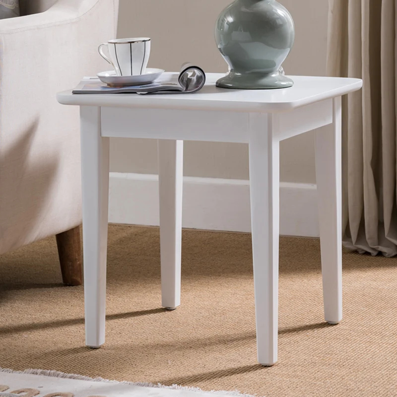 100% Wood tea table telephone table white black brown wood coffee table computer desk Oak living room furniture tafeltje mesa