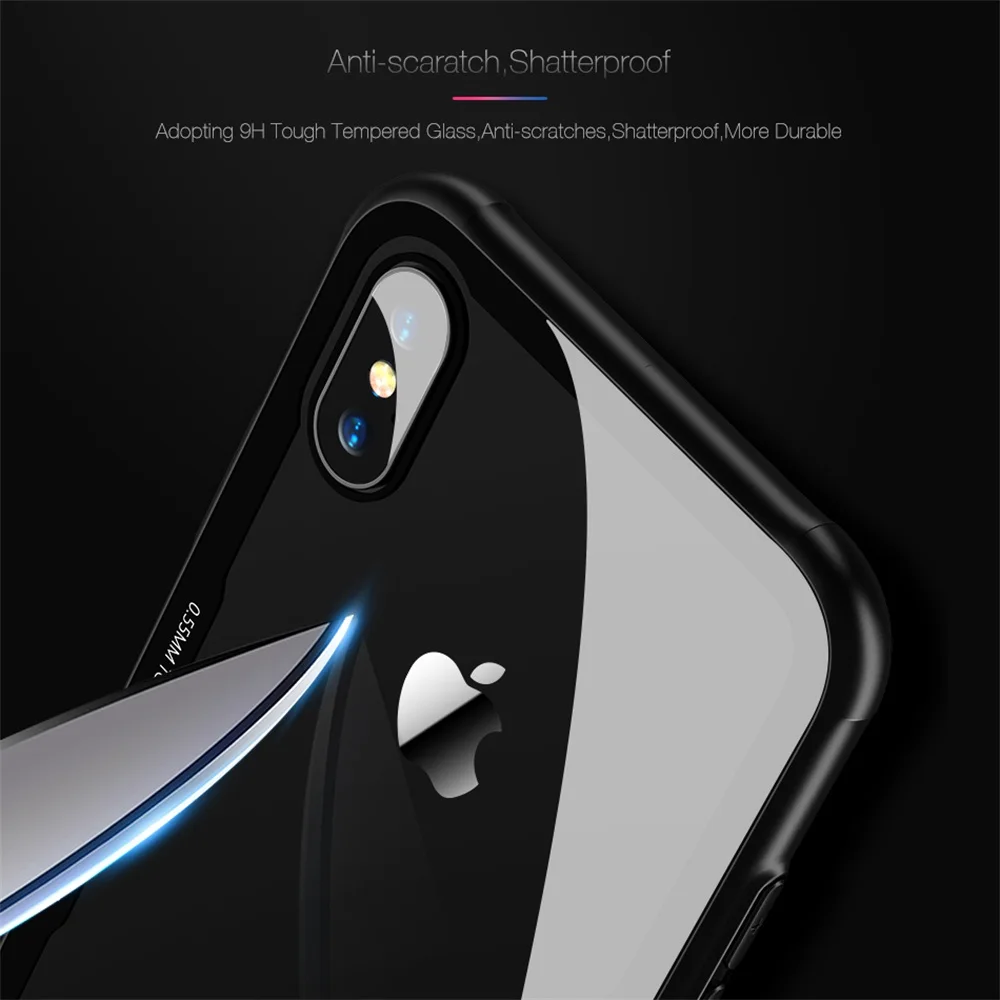 5-BALMORA-Tempered-Glass-Phone-Case-For-iPhone-7-8-Cases-0-55MM-Protective-Glass-Cover-For iphone6 6s plus X Clear cases