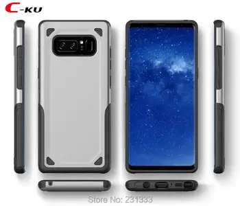 

C-ku Hybrid Armor PC TPU Hard Case For Samsung Galaxy NOTE 8 S7 EDGE S8 PLUS J3 J5 J7 2017 Shockproof Defender Skin Cover 100pcs