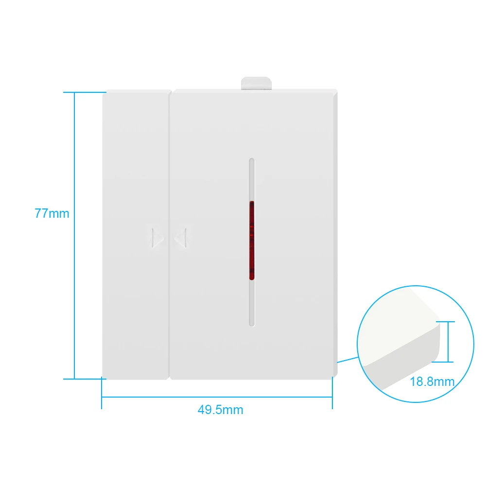 SONOFF DW1 Датчик 433 МГц датчик сигнализации для дверей и окон Беспроводная Автоматизация Противоугонная сигнализация для умной домашняя система охранной сигнализации