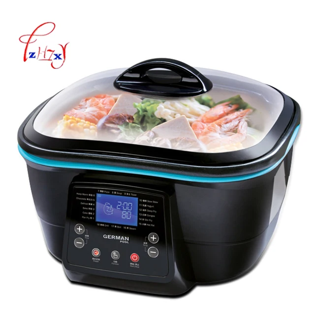 5L Multi-function Electric health pot Electric Cooker Hot Pot/grill/steam/pan fry/deep fry/bake/cake maker food Cooking DFC-818 1