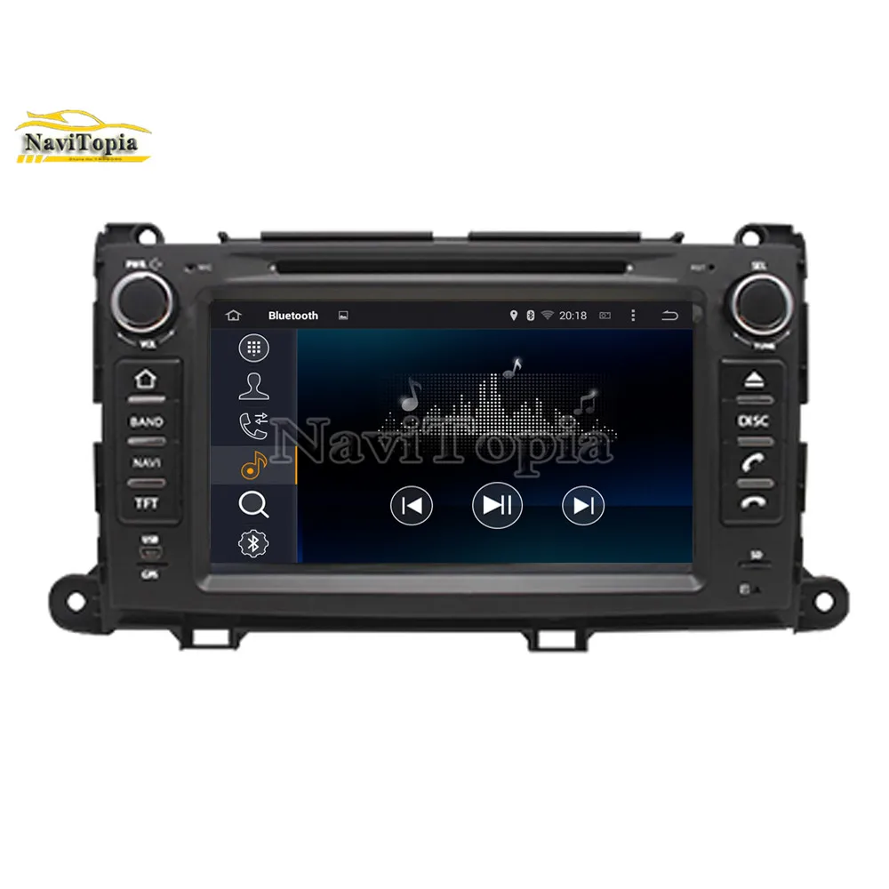 Top NAVITOPIA 4G RAM 64G ROM PX6 Six Core Android 9.0 Car DVD GPS Navigation for Toyota Sienna/XL30 2013 2014 2015 2016 2017 2018- 5