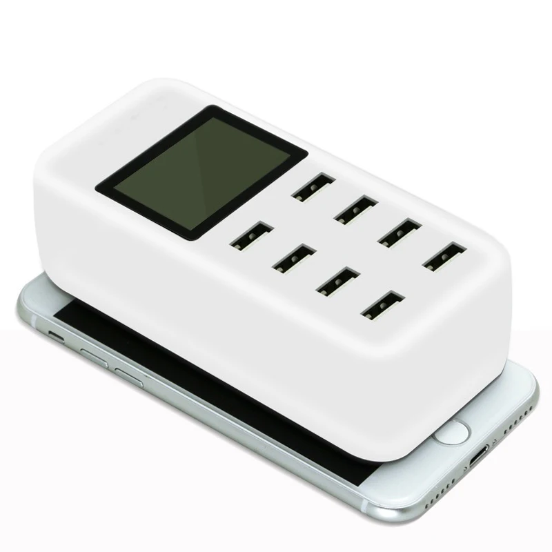 IPhone Android телефон 8 портовый smart usb зарядное устройство многопортовое умное