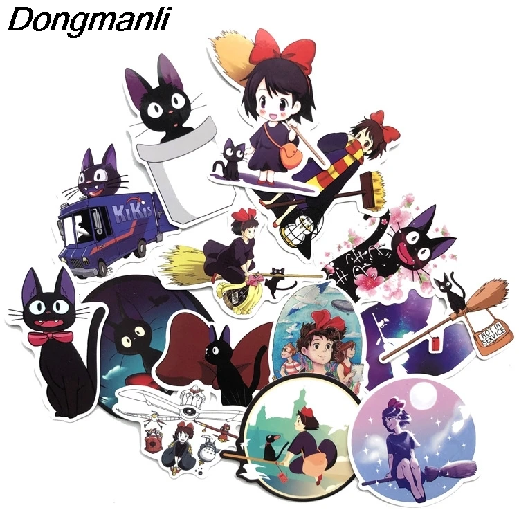 

15pcs Kiki's Delivery Service Scrapbooking for wall phone luggage laptop bicycle guitar Graffiti Decal album stickers M2992