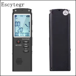 Escytegr 8 ГБ/16 ГБ/32 ГБ Цифровой диктофон аудио запись Голосовая активированная телефонная запись MP3 плеер Диктофон