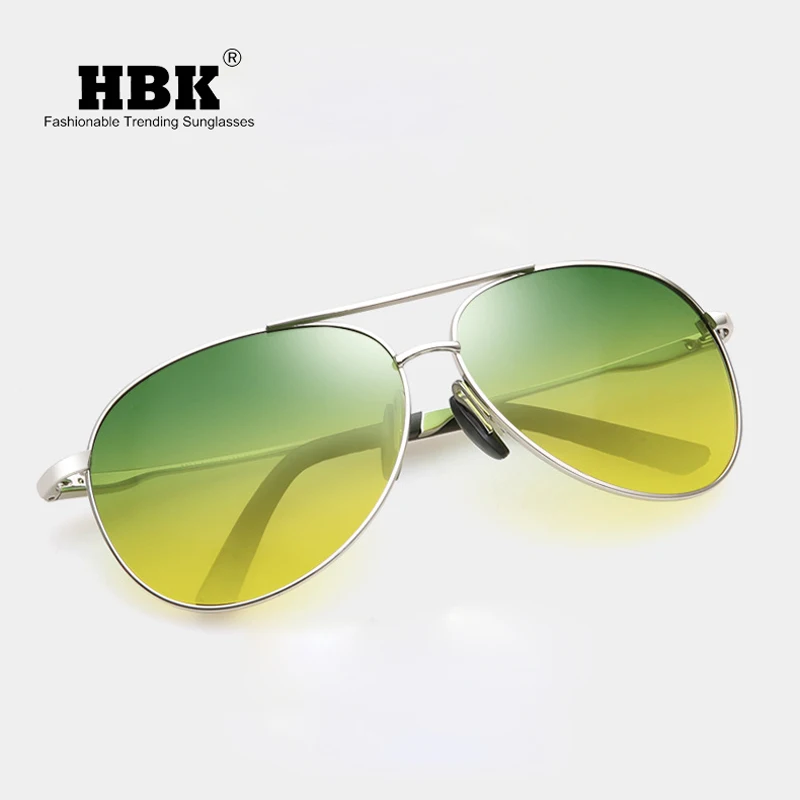HBK Сверхлегкий Солнцезащитный козырек автомобиля очки для водителя День Ночь авиации затемняемые зеркало солнцезащитные очки UV400 PM0152