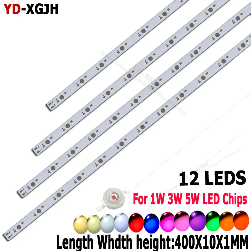 

10pcs 1W3W5W LED Aluminum Base Plate 300mm 400mm 595mm PCB Board DIY For 12W 60W Watt High Power Light Beads DIY Aquarium Lights