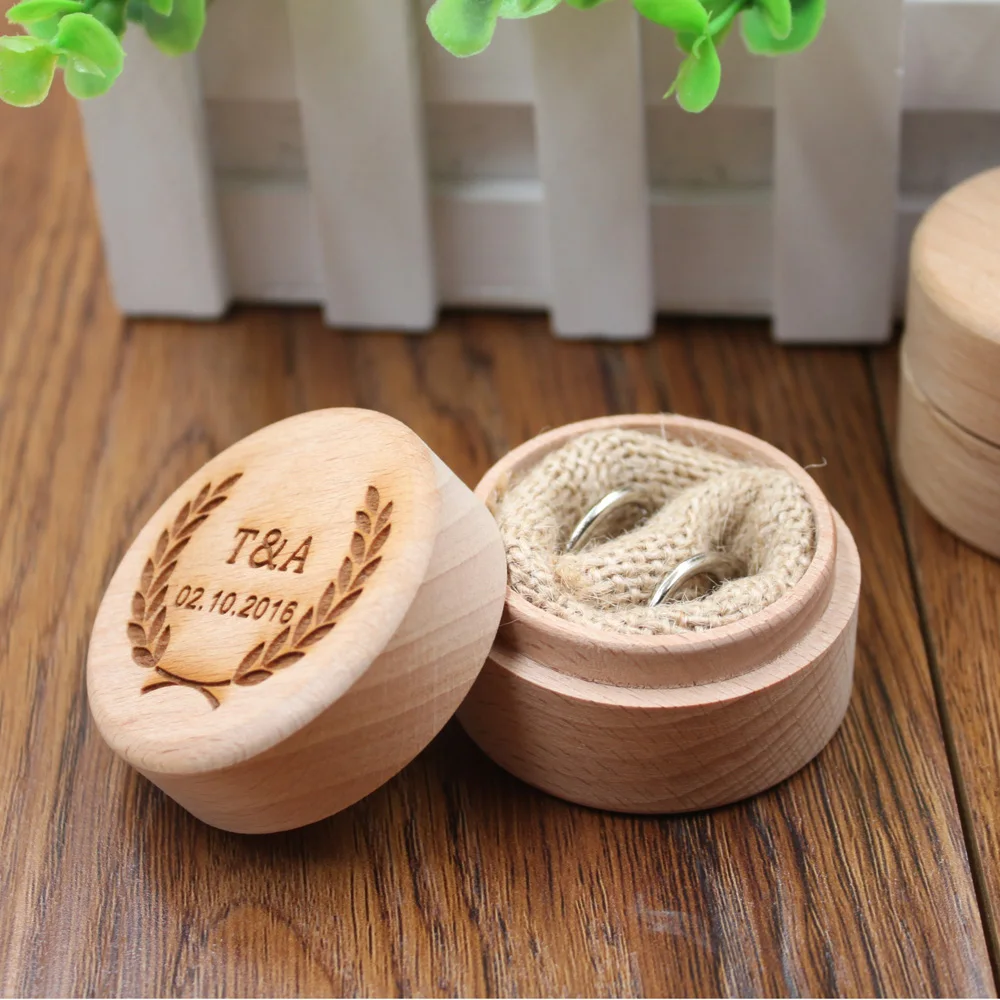 

Custom Ring Box Personalized Wedding Valentines Engagement Wooden Ring Bearer Box Rustic Wedding Ring Box Holder