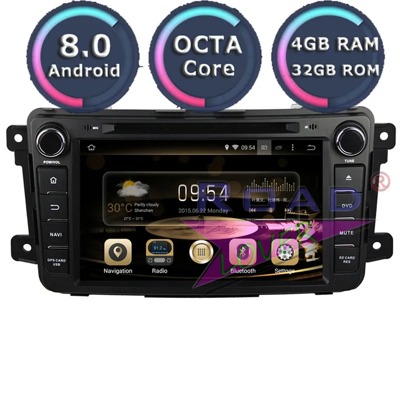 Clearance Roadlover Android 9.0 Car DVD Player Autoradio For Mazda CX-9 2007- Stereo GPS Navigation Magnitol Double Din 7" HD Monitor MP3 8