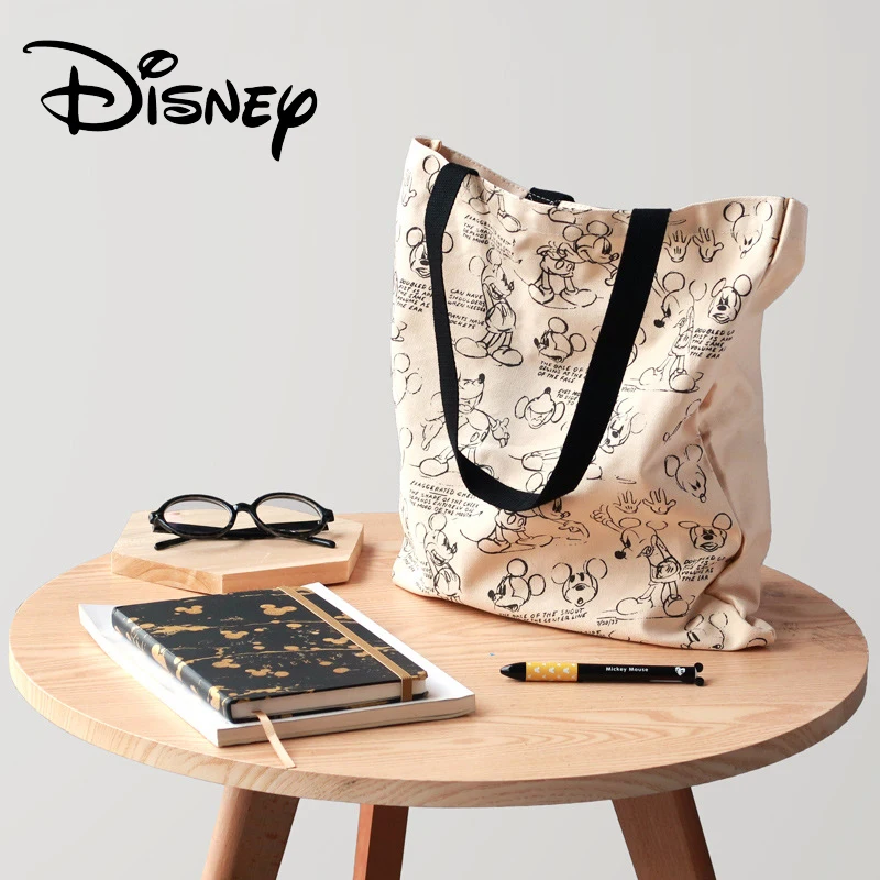 Sac en toile pour femmes | Sac classique rétro classique Disney Mickey multifonctionnel Simple, sac en toile, mode sac de maman, cadeau offre spéciale