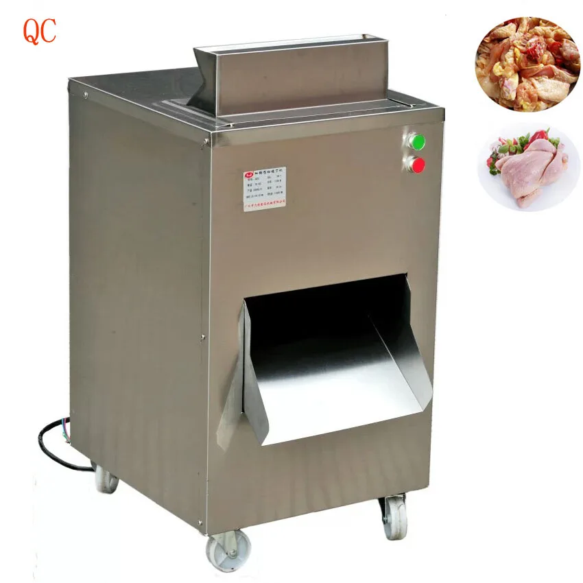 

380V Meat Slicer, Restaurant Meat Cutting Machine Chicken Cutter Machine 304 Stainless Steel Material 800KG/HR