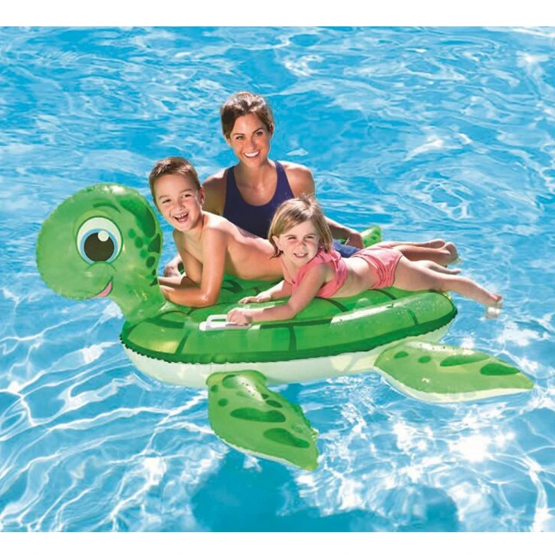 140*140cm Kids Inflatable The tortoise Pool Floats Buoy Swimming Air Mattress Floating Island Toy Water Boat Pontoon Summer Fun