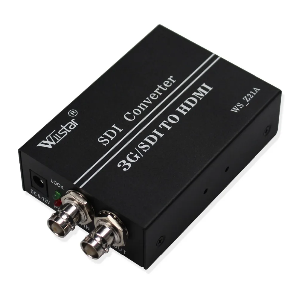  Wiistar SDI to HDMI Converter SD HD 3G SDI with SDI Loop Out BNC to HDMI Adapter 720P 1080P High Qu