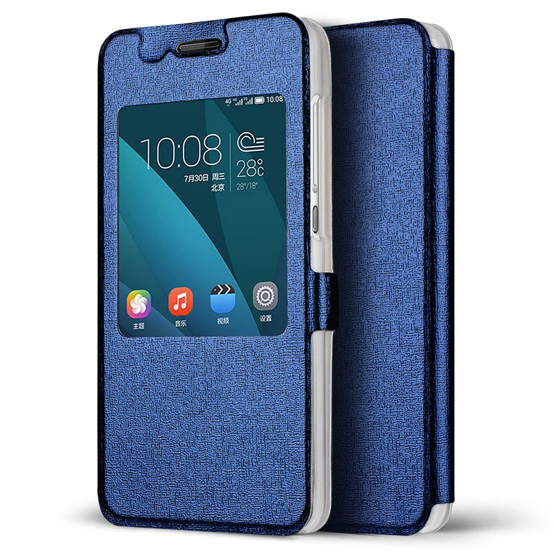 Hot New for Huawei honor 4X oracle Luxury case Caller display Ultra Thin PU leather huawei 4x 5.5 inches |