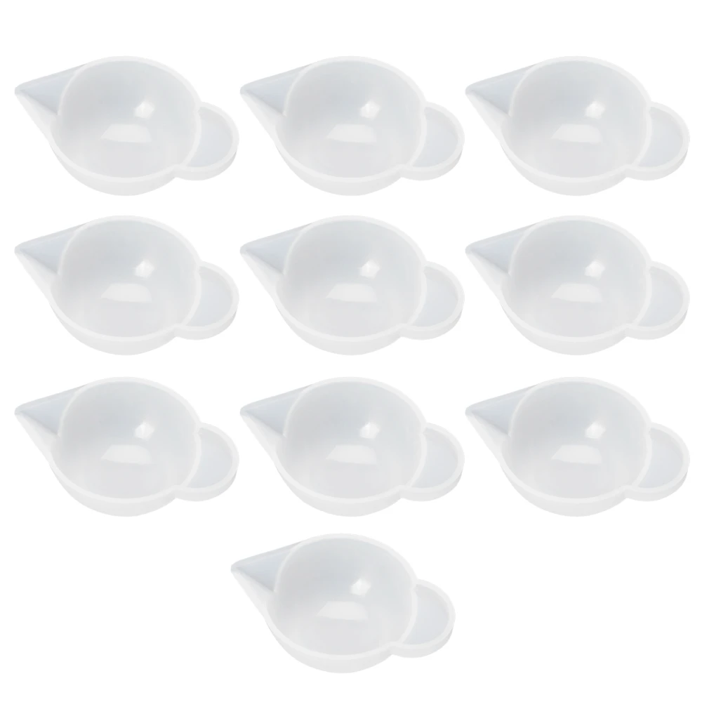 

Practical Boutique 10Pcs Silicone Mold Cup Dispenser Diy Epoxy Resin For Jewelry Making Tool Color Modulation Diy Mold Accesso
