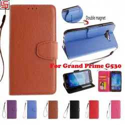 Дешевые искусственная кожа флип Книга Бумажник телефон мобильный чехол для Samsung Самсун Sansung Samsug Galaxy Grand Prime черный, красный