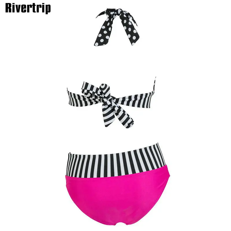 Rivertrip Оформление Bikinis Установить Sexy Купальники Женщины Летний Пляж Купальник