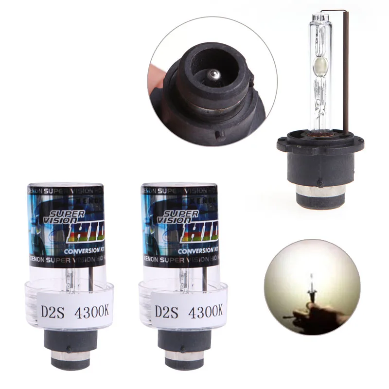 

1Pair 35W D2S/D2C Xenon HID White Headlight Light Lamp Bulbs 4300K Car Styling