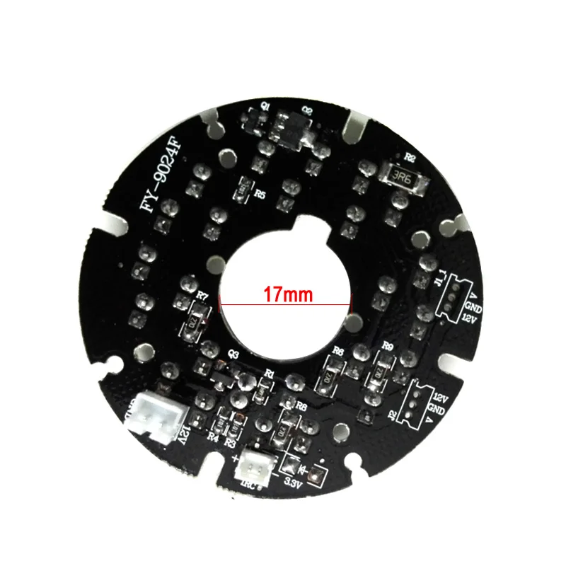  2PCS/Lot 24 PCS LEDs 5mm Infrared IR 90 Degrees Bulbs Light Board 850nm For CCTV Security Camera - 32736103673