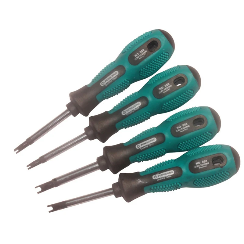 4 Pcs Screwdriver Set Screwdriver Bits U Fork Type Slotted