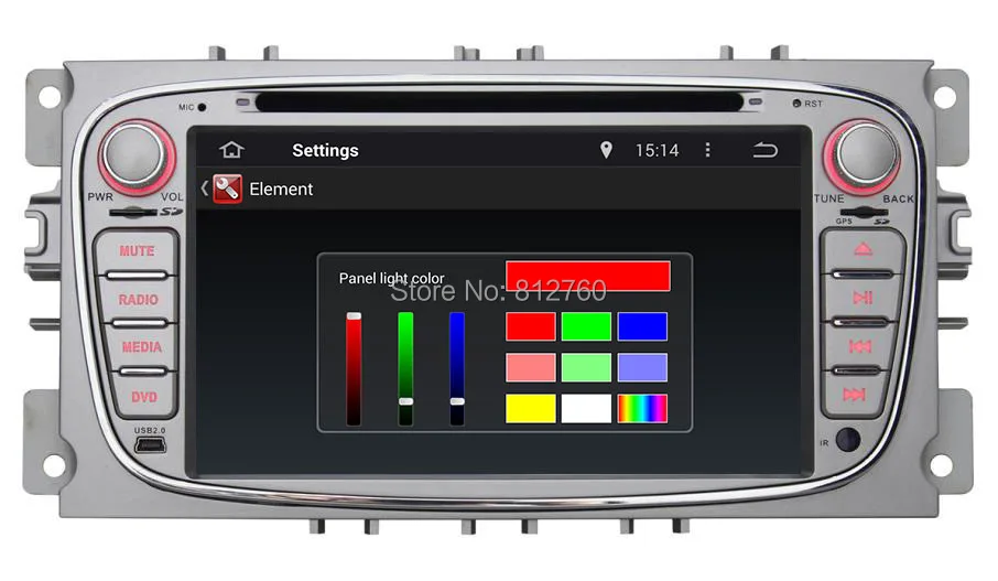 Sale Quad 4 Core Android 5.1.1 Car DVD GPS For Ford Mondeo Focus 2 S-max 2008 2009 2010 2011 with Radio Navigation Bluetooth+camera 17