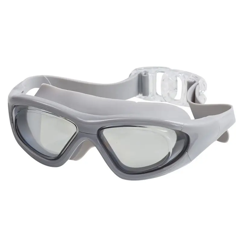 Анти-туман анти-shatter герметичные Водонепроницаемый Очки для плавания с УФ-защитой для Для мужчин Для женщин спортивный дайвер Одежда заплыва очки - Цвет: Серый