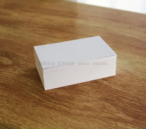 100 blank white index cards business card gift tag plain cardstock paper 200gsm note pad 90 - Business Card Stock 100 blank white index cards business card gift tag plain cardstock paper 200gsm note pad 90 - Business Card Stock