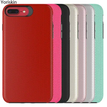 

For Iphone 8 7 6 Perfect Fit Slim Case Heavy Duty Protection Armor Hard PC+TPU Phone Case For Apple IPhone 8 7 6 Plus Case
