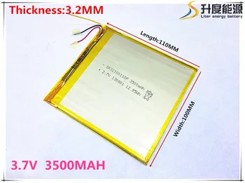 

Liter energy battery 3.7V lithium polymer battery 32100110 3500MAH tablet computer navigation built-in battery