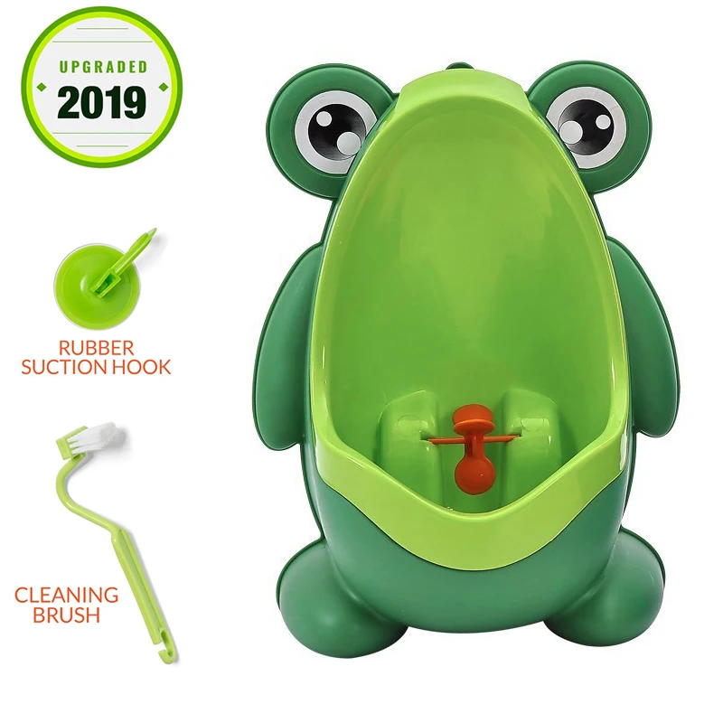 Frog Potty Training Urinal for Age 1-6 Years Old Boys with Cleaning Brush Rubber Suction Hook Free Portable Removable Toilet Frog Potty Training Urinal for Age 1-6 Years Old Boys with Cleaning Brush Rubber Suction Hook Free Portable Removable Toilet