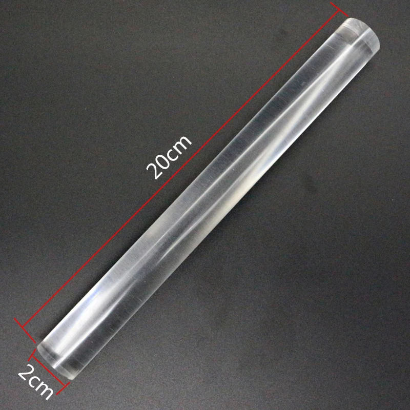 Handcraft Clay Acrylic Rod polymer clay tools pottery tools clay sculpting tools pottery sculpting tools clay craft tool acrylic rod DIY Ceramic Sculpting Pressure Clay Rods Solid Rolling Pins Durable Clear Hollow Stick