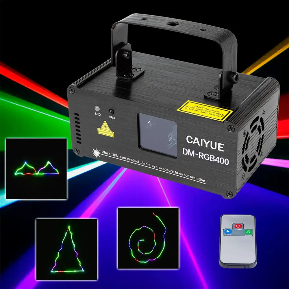 RGB DMX Laser Line Scanner Stage Lighting Effect Projector Light Remote