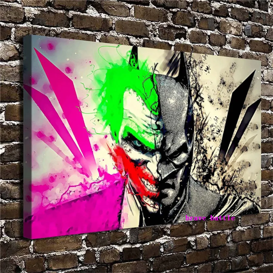 DC Batman Joker Canvas Painting Print Living Room Home Decor Modern Wall Art Oil Paintingin