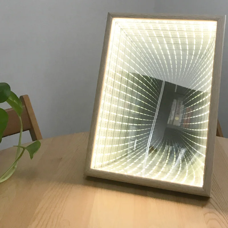 Электроника ручной работы 3D бесконечное зеркало светодиодное мигание эффект