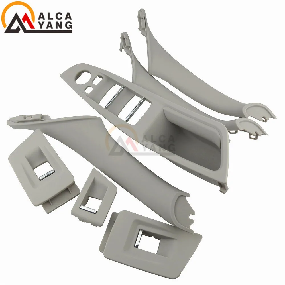 buy 7pcs Left Hand Drive LHD For BMW 5 series F10 F11 Gray Beige Black Car Interior Inner Door Handle Panel Pull Trim Cover