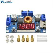 DC-DC 5A цифровой светодиодный модуль зарядного устройства для литиевой батареи CC/CV USB понижающий преобразователь с Вольтметр Амперметр