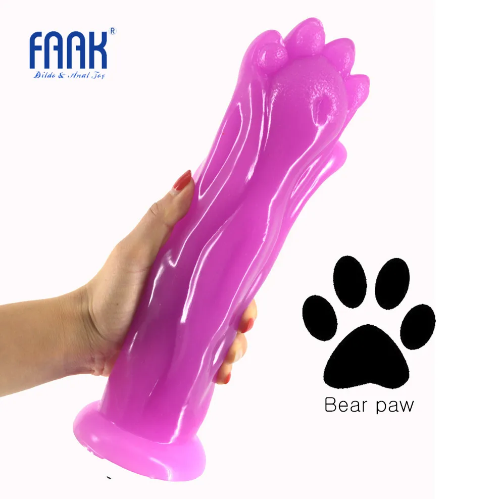 Анальная пробка FAAK большой фаллоимитатор с животным дизайном в виде медвежьей