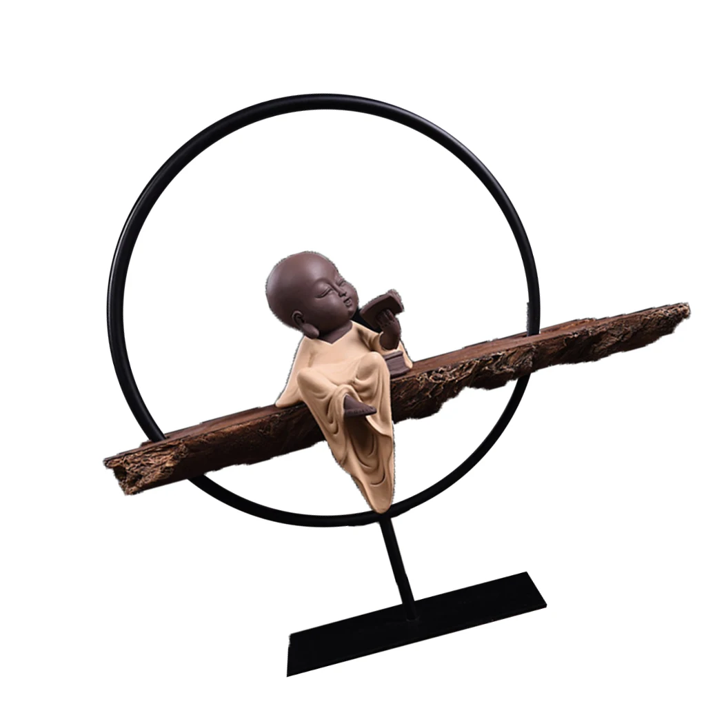 

Mini Monk Buddha Statue Resin Statue Crafts Tabletop Home Decor Office Display Housewarming Gift