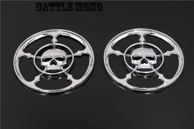 1 пара чехол для гриля Harley Touring Electra Street Glide 1996 2010 2011 2012|speaker grill covers|harley speaker coverchrome