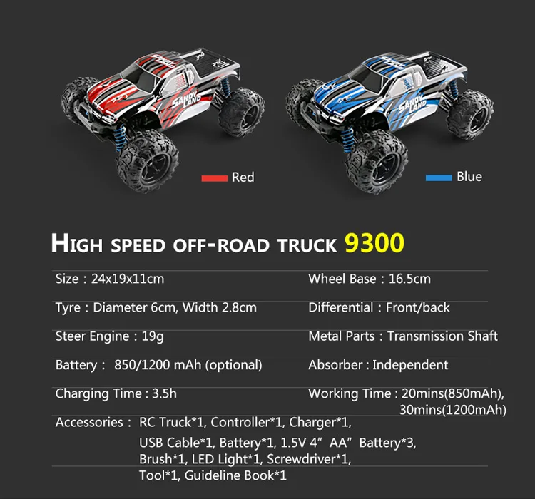 2,4 г 4WD высокая скорость rc гоночный автомобиль WPL 40 км/ч 1:18 пульт дистанционного управления Внедорожник rc гусеничный привод восхождение RC игрушки, светодиодные лампы авто 9300