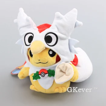 

NEW Arrival Pikachu Cosplay Delibird Poncho Plush Toys Pikachu Soft Stuffed Animals Toys Children Gift 8" 20 CM