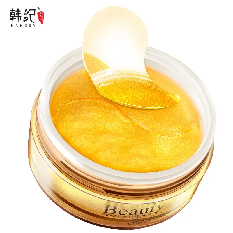 

60pcs Gold Collagen Eye Mask Hyaluronic Acid Eye Patch Under the Eyes Anti Stripe Ageless Facial Treatment Korean Cosmetics