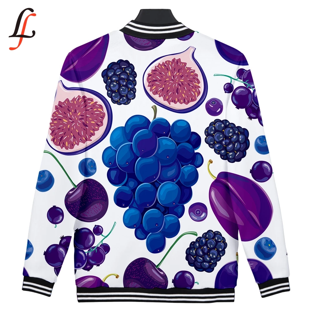  Funny Fruit Harajuku 3D Hoodies Sweatshirts Women/men Winter Casual Baseball Jacket Modis Kpop Stre