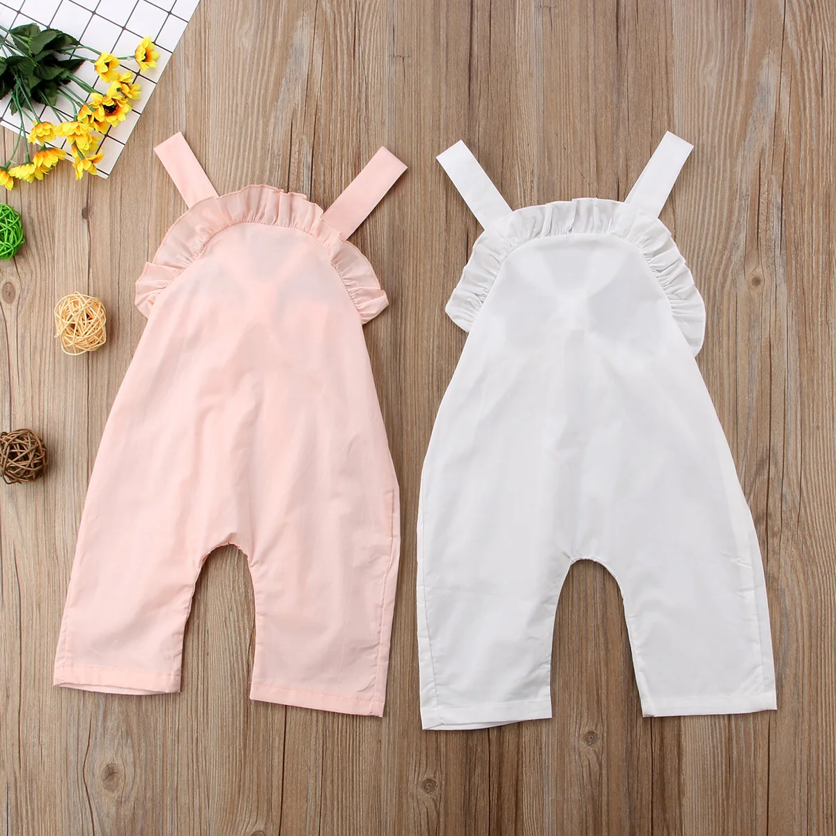 2018 Fashion Newborn Toddler Infant Baby Girl Clothes Romper Ruffle ...