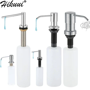 

5 Style Kitchen Sink Soap Dispenser Stainless Steel Mirror hand Sanitizer Liquid Detergent Bathroom and Kitchen Despenser