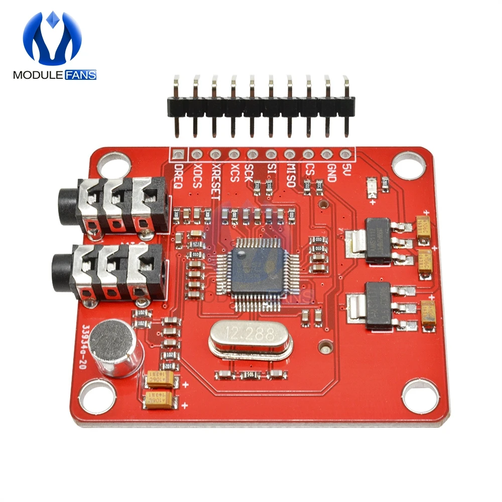 VS1053 VS1053B модуль MP3 для Arduino UNO коммутационная плата со слотом SD карты Ogg Запись в
